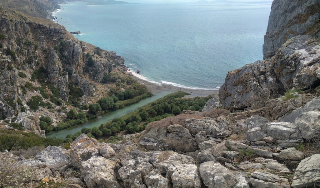 Preveli Beach overlook