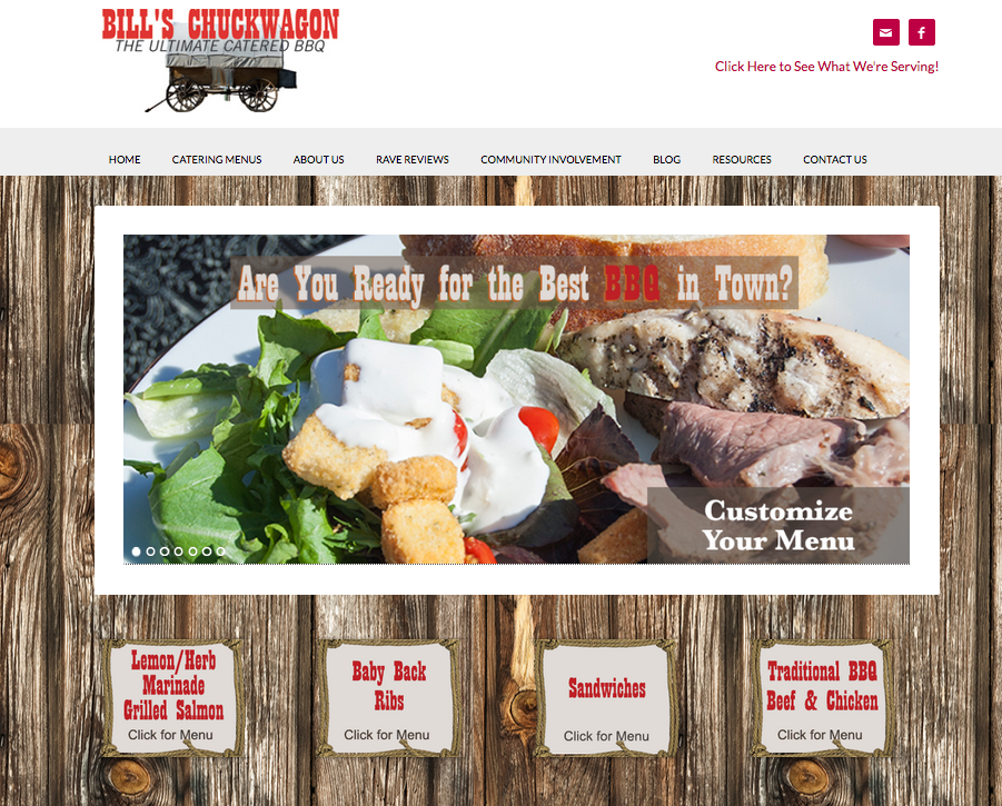 Bill’s Chuckwagon Website with Genesis Child Theme