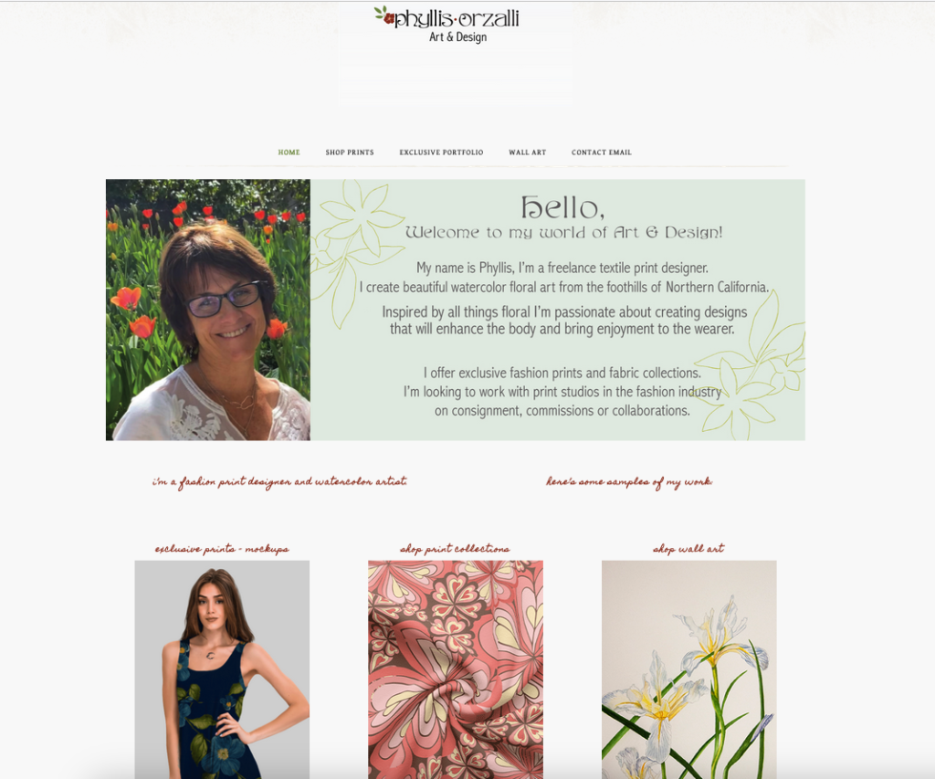 Phyllis Orzalli Art & Design Website