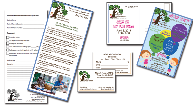 Business Card, Rackcard and Postcard