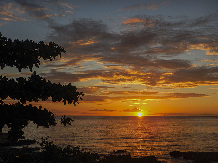 Sunset Over the Caribbean